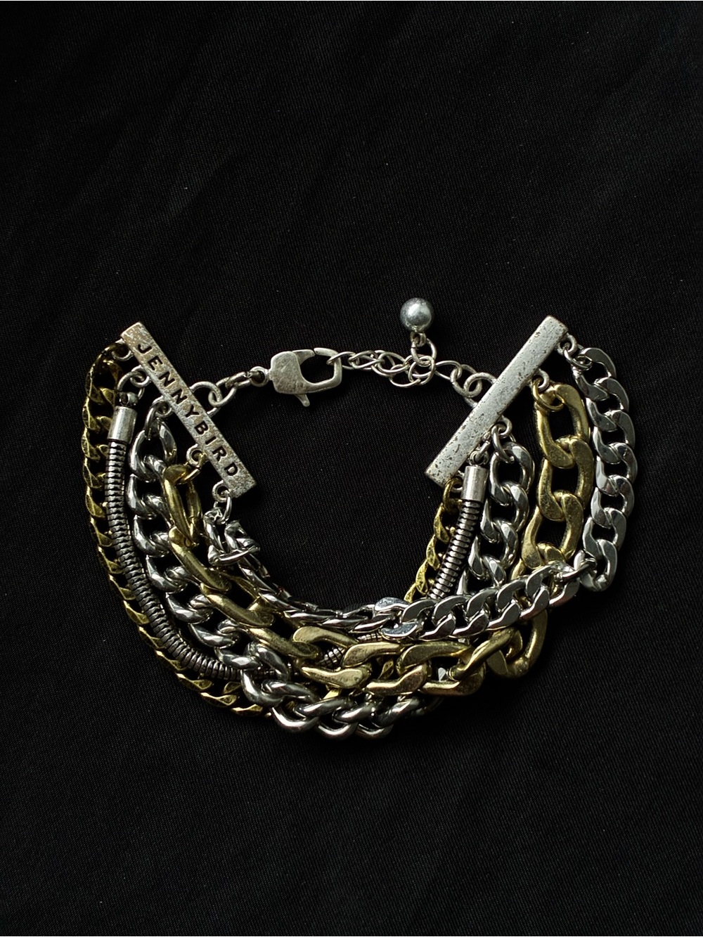 Jenny Bird Two-Tone Chunky Chain Mixed Metal Bracelet - Silver & Gold